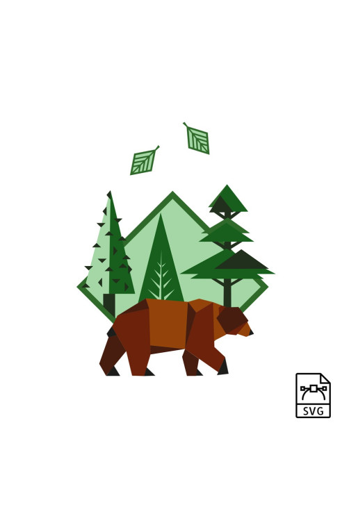 Illustration vectorielle Ours brun