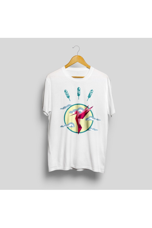 T-shirt imprimé colibri
